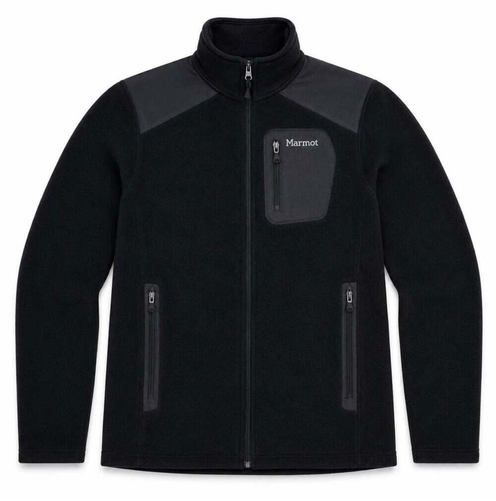 Marmot Wrangell Men's Fleece Jacket in Black XL